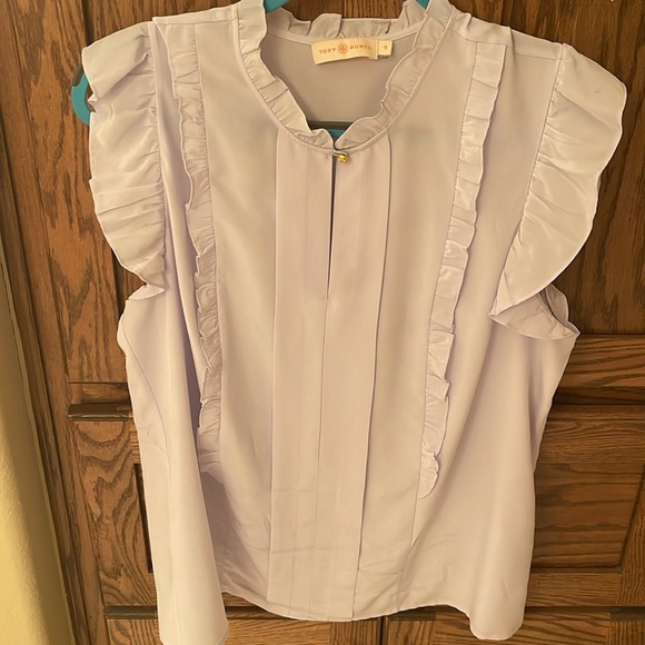 Tory Burch Silk Top + Skirt Set EUC Size 14 Skirt + 12 Top - Picture 12 of 16